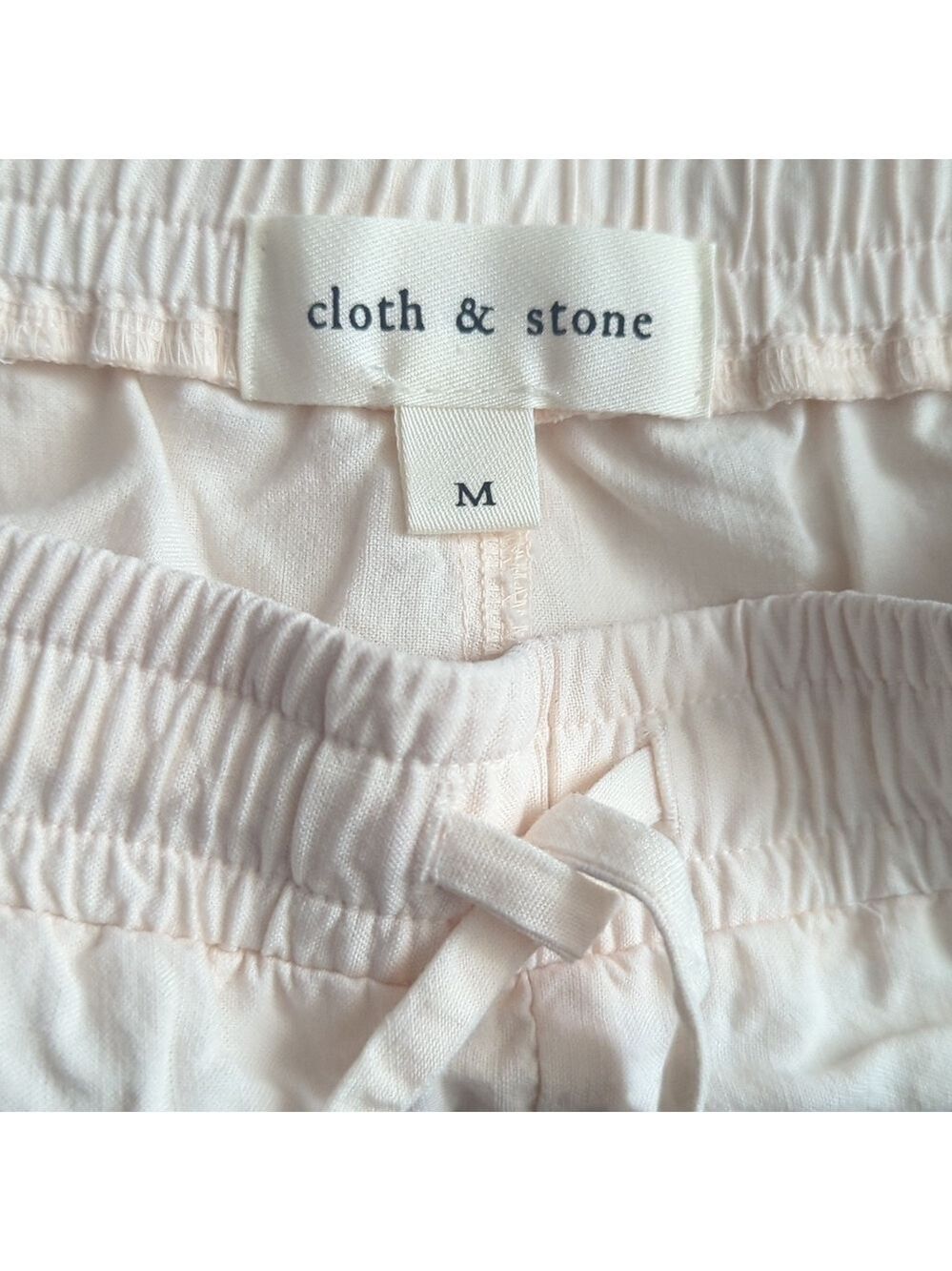 Cloth & Stone Cream Drawstring Shorts - Picture 5 of 9